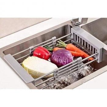 RỔ INOX GÁC CHẬU RỬA RÚT GỌN
