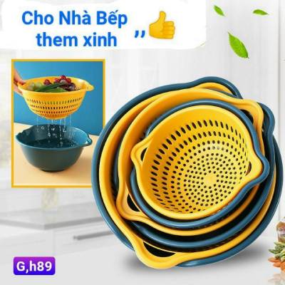 SÉT RỔ NHỰA KÈM CHẬU