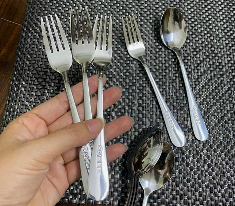 bộ thìa dĩa inox quà tặng