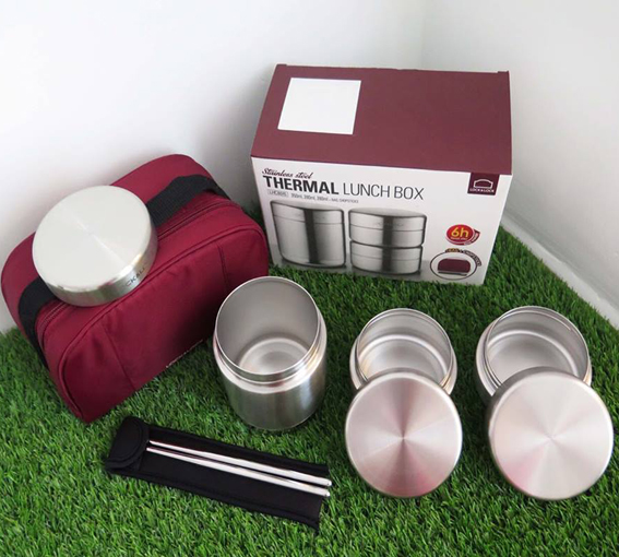 CẶP LỒNG INOX 3 NGĂN LOCK&LOCK