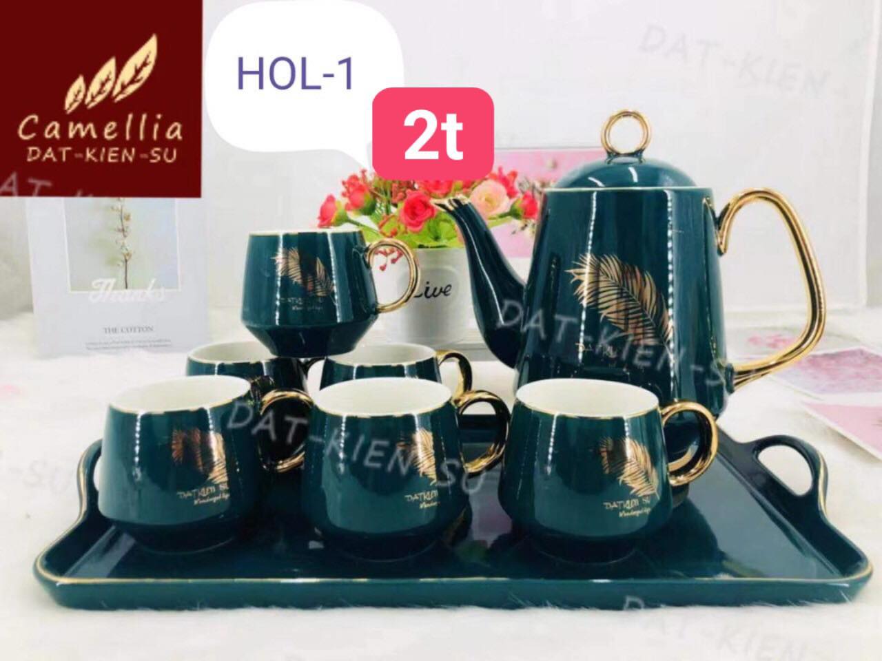 ấm chén bằng sứ cao cấp
